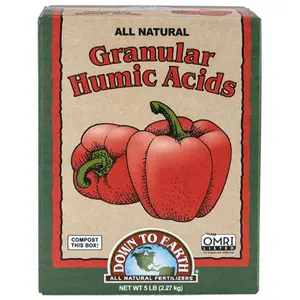 Down To Earth All Natural Granular Humic Fertilizer for Gardening and Planting 5 LB OMRI Listed