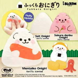 iBloom Squishy Fukkura Onigiri Kawaii Soft Scented Slow Rising Stress Relief