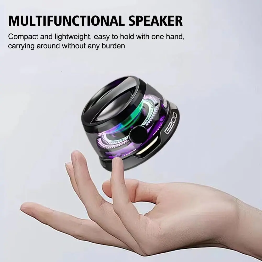 Magnetic Bluetooth Speaker G200 with RGB Light Mini Portable Sound Box ...