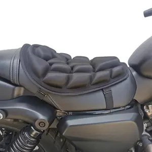 3D Anti-Slip Wear-Resistant Cowhorn Motorcycle Seat Cushion, Breathable Shock-Absorbing Saddle Cover for Scooters & Motorcycles, Durable Textile Material for Enhanced Comfort