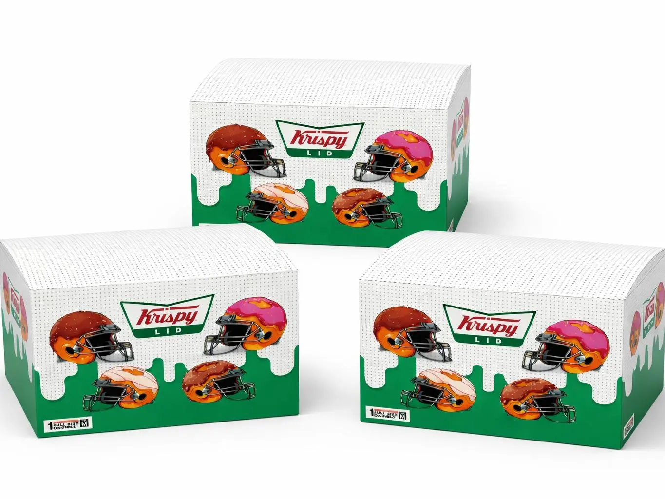 (3Box Mix) 1 krispy 2 Infernos Authentics - 2 Football Cards