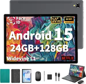 💚10.1" Android 15 Tablet 24GB+128GB | GMS Certified + Full Bundle  #Android 15 Tablet #Green Case Tablet #2 in 1 Tablet #GMS Certified Tablet