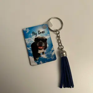 Personalized Keychain - Call from Heaven Design -