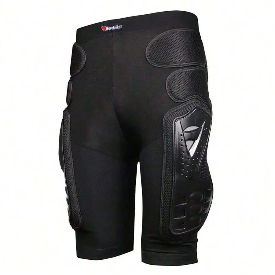 Men's Motorcycle Pants - Reinforced Anti-Tear Breathable Fabric, Adjustable Racing Trousers with Detachable Hip/Knee Impact Shield for Offroad Dual Sport All-Day Comfort