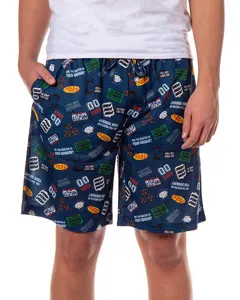 Seinfeld Pajamas Men's TV Series Master of Your Domain Lounge Sleep Shorts