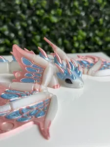 Monarch Dragon Articulating Figurine Pearlescent Decor Ornaments