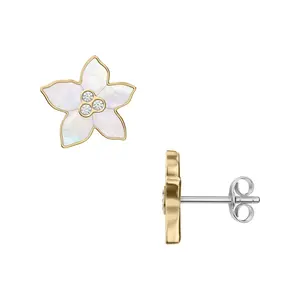 Fossil Women's Sutton The Flower Collection Mother-of-Pearl Stud Earrings