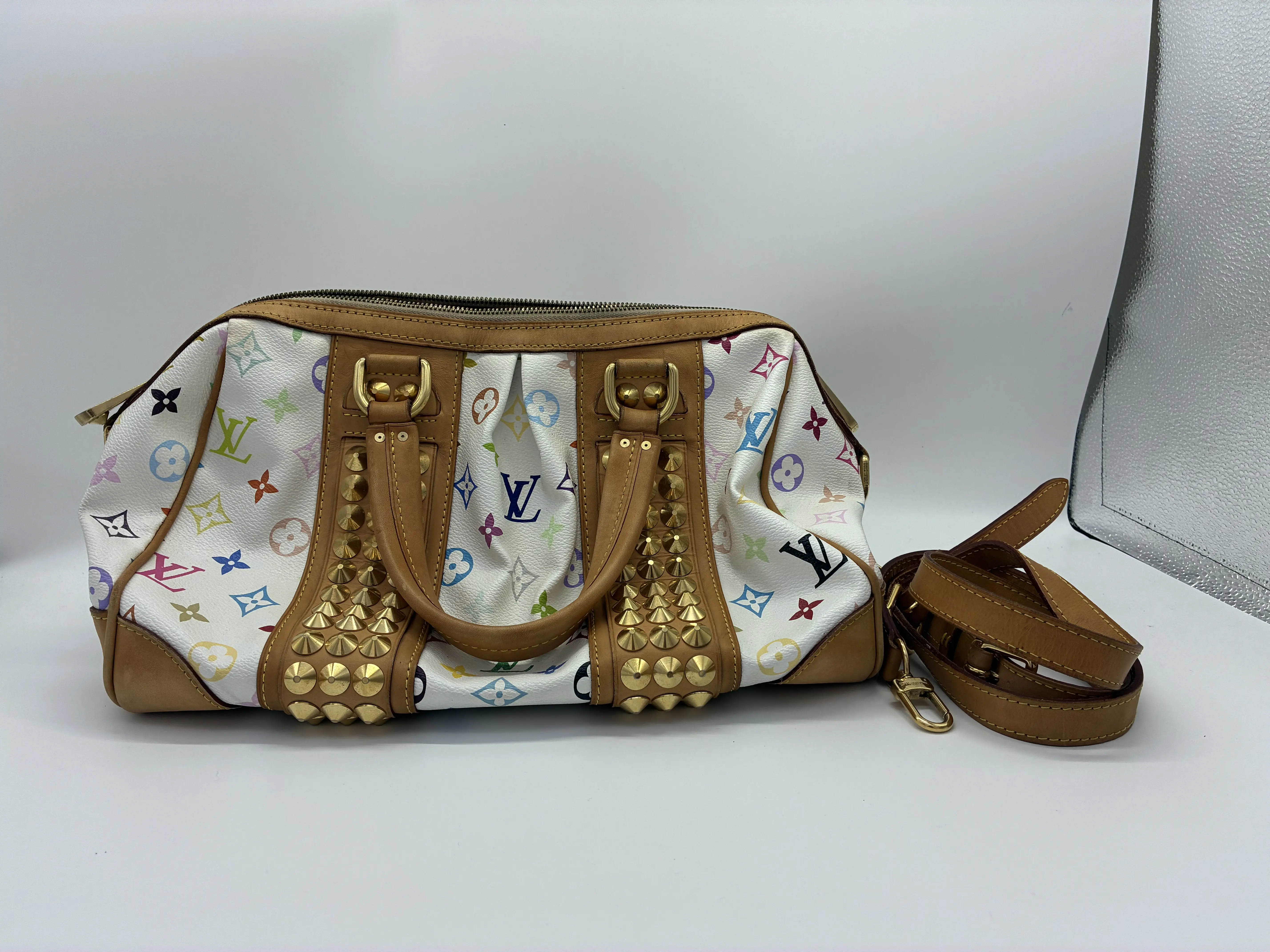Pre-owned Louis Vuitton x Takashi Murakami Multicolor Canvas Shoulder Bag