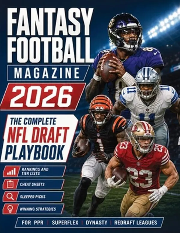 2026 Fantasy Football Magazine: The Complete NFL Draft Playbook - Euphelia Ed. Paperback Book, English, Rankings, Tier Lists, Cheat Sheets, Sleeper Picks, Winning PPR Strategies