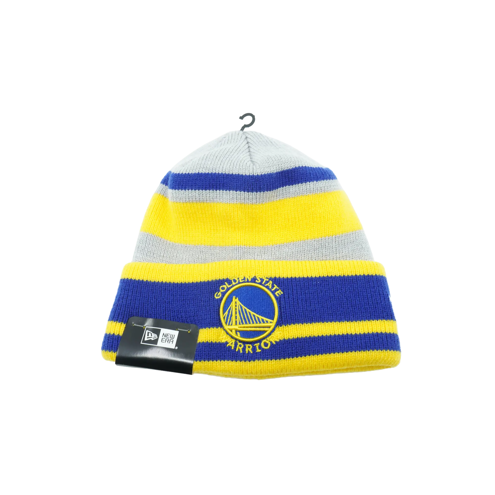 Golden State Warriors Knit Gray Layer Beanie "White / Yellow / Blue" NE1162