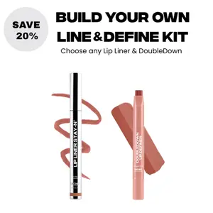 sacheu Lip Liner STAY-N & DoubleDown Lip Definer Combo - Waterproof Matte Peel-off Lipliner Lip Stain + 2-in-1 K Beauty Lip Combo Hyaluronic Acid & Avocado Oil Infused Makeup