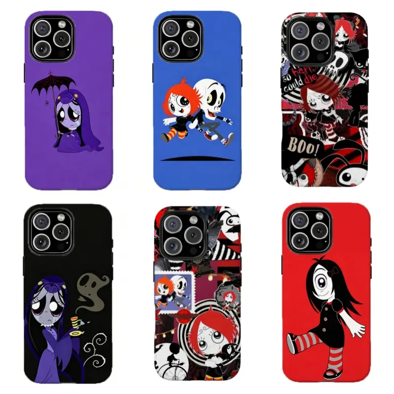 Ru6y Gloom Phone Case,Y2K Gothic Cartoon Covers,Tough phone case,for iPhone 17 16 15 14 13 12 11 Plus Pro Max and for Samsung S21 S22 S23 S24 S25 S26 Fe/Plus/Ultra,The Best Gift for Yourself, Partner,Friends, and Family, Phone Accessories