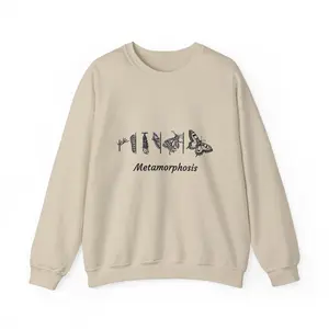 Metamorphosis Crewneck Sweatshirt, Inspirational Gift, Cozy Unisex Top, Motivational Apparel, Self-Improvement Fashion, Unisex Gift