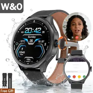 W&O 4G Smartwatch 2.16" AMOLED Display, 3GB RAM+32GB ROM, 190° Rotating Camera, 800mAh Battery, Built-in GPS Wi-Fi NFC, 100+ Sports Mode, Fitness Activity Tracker for Men Women