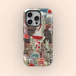 Palestine Inspired Phone Case | Scrapbook Aesthetic Premium Film 2 in 1 Phone Case - Durable, Shock Absorbing and Stylish Protection - Compatible with iPhone 16, 15, 14, 13, 12, 11, Plus, Pro, Pro Max, Perfect birthday gift for friends.