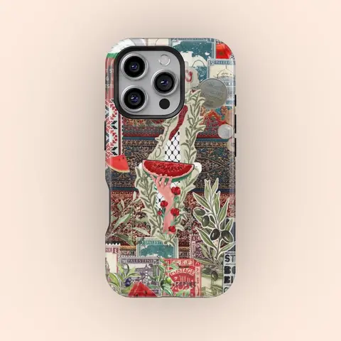 Palestine Inspired Phone Case | Scrapbook Aesthetic Premium Film 2 in 1 Phone Case Durable, Shock Absorbing and Stylish Protection Compatible with iPhone18,17, 16, 15, 14, 13, 12, 11, Plus, Pro, Pro Max, Perfect birthday gift for friends.