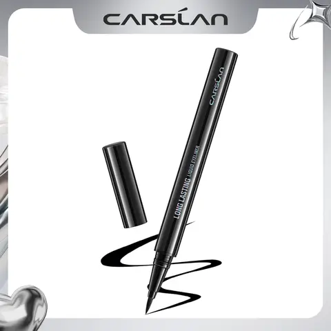 CARSLAN Longlasting Liquid Eyeliner, Waterproof, Smudgeproof, No Transfer, 12H Longwear Eye Liner Pencil For Women, Girl