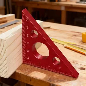 Woodworking square ruler, measuring and layout tools, woodworking square right triangle height ruler, aluminum alloy carpenter measuring tools.