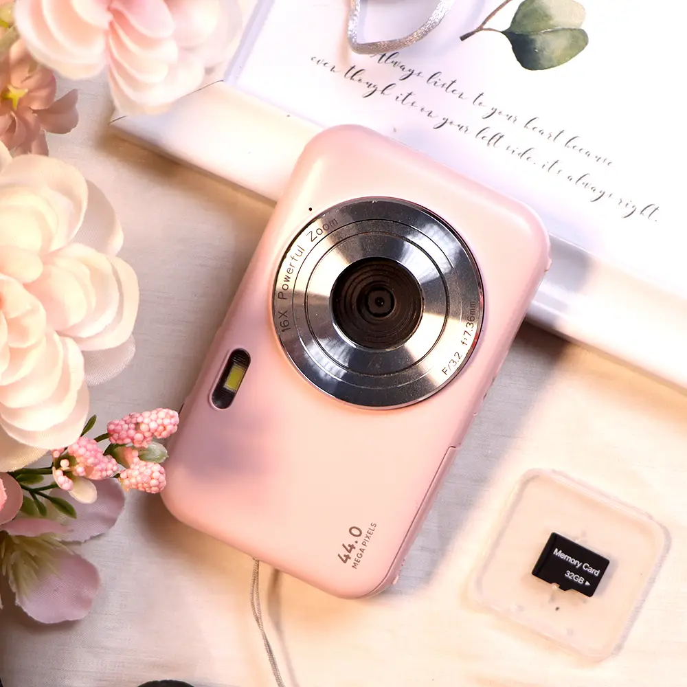 2025 New Arrival | Compact Digital Camera - Vintage & Retro Pocket Sized Portable Point & Shoot Camera with Neck Lanyard | 32GB SD Card | Anti-Shake