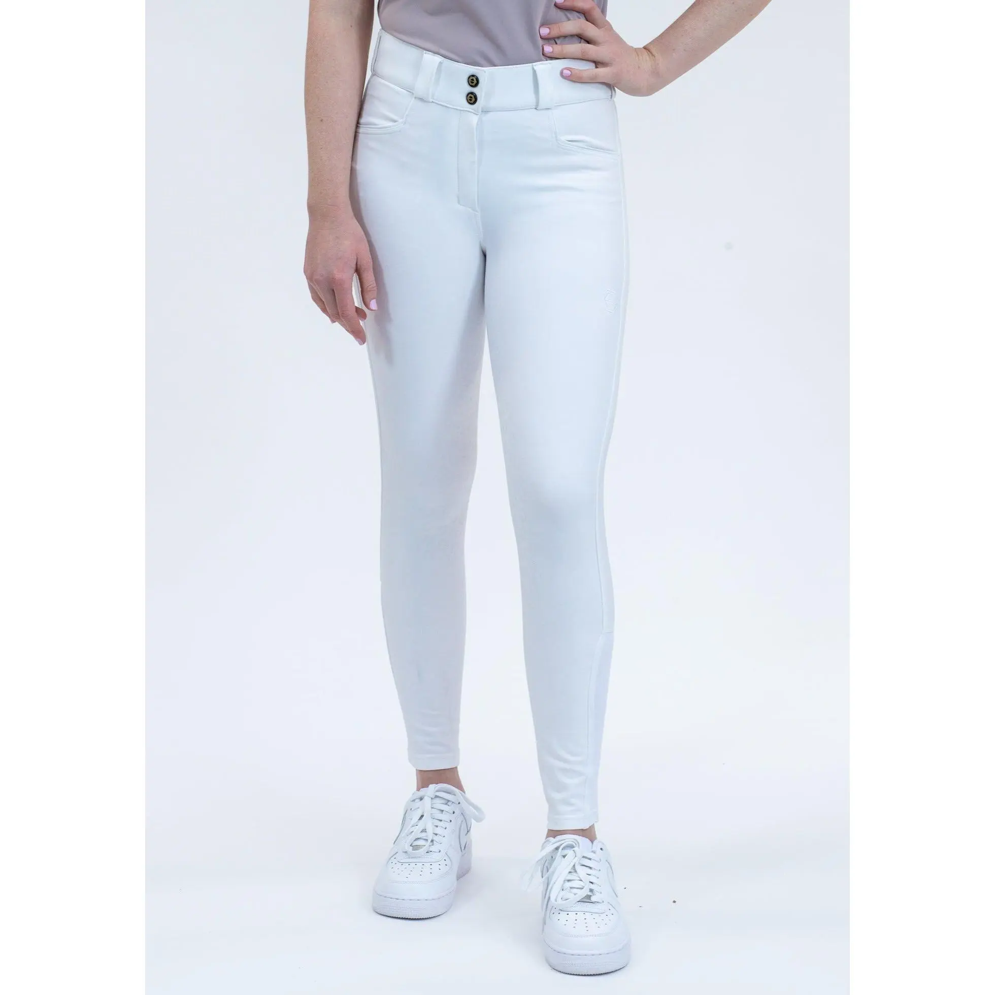 The Finley Full-Seat Breech in Classic White