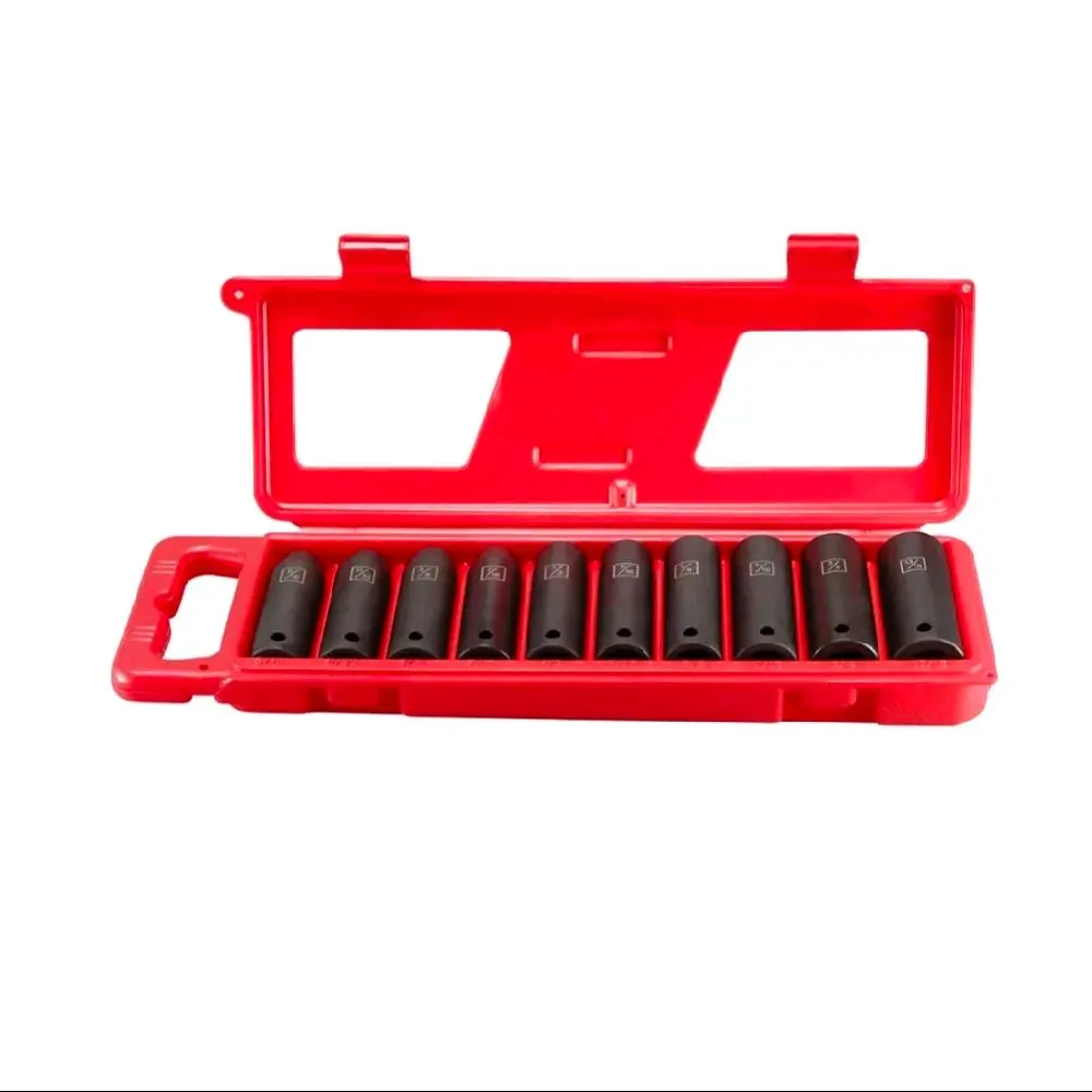 JobSmart 1/2 in. Drive SAE Deep Impact Socket Set, 10 pc.