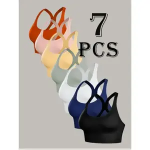 Women'S Seamless Sports Bras - Shockproof Push-Up Racerback With Removable Pads | Moisture-Wicking Breathable Yoga & Running Bras | High-Intensity Workouts Gym Essentials Non-Slip Support