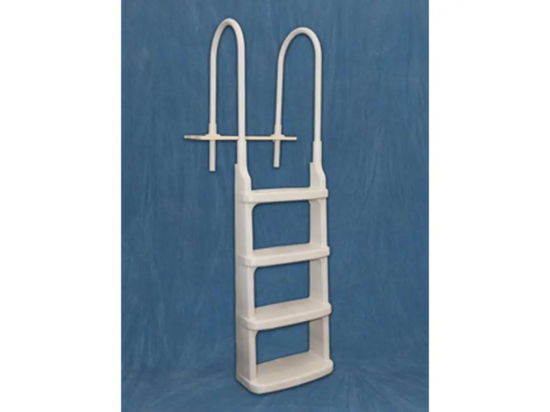 Easy Incline Pool Ladder - White, Adjustable For 48 To 54 In. Pools, Easy To Install, Pool Accessories, Adjustable Rails