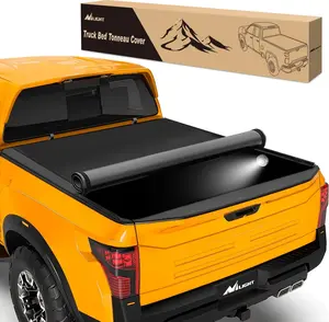 Nilight Soft Roll Up Truck Bed Tonneau Cover Compatible with Nissan Frontier 2005 2006 2007 2008 2009 2010 2011 2012 2013 2014 2015 2016 2017 2018 2019 2020 2021 2022 2023 2024 2025,5ft Car Protector, Pickup Truck Covers