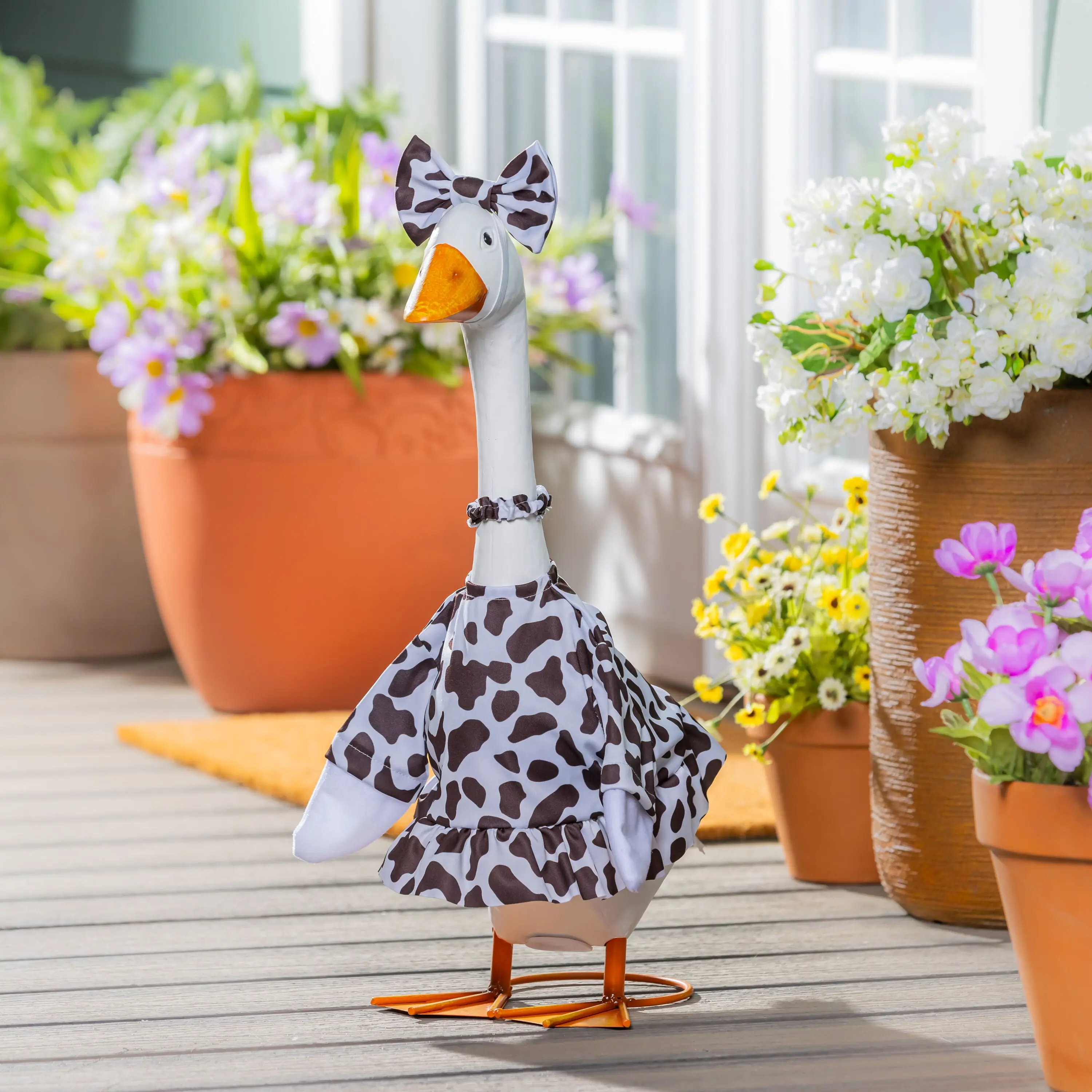 Giddy the Goose Outfit, Cow Print Gown