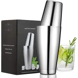 Boston  Shaker Set, Weighted 28oz Unweighted 18oz Shaker Tins, 304 Stainless Steel Leak-Proof Drink Mixer Cup, Metal Bartender Tools for  Bar & Commercial,
