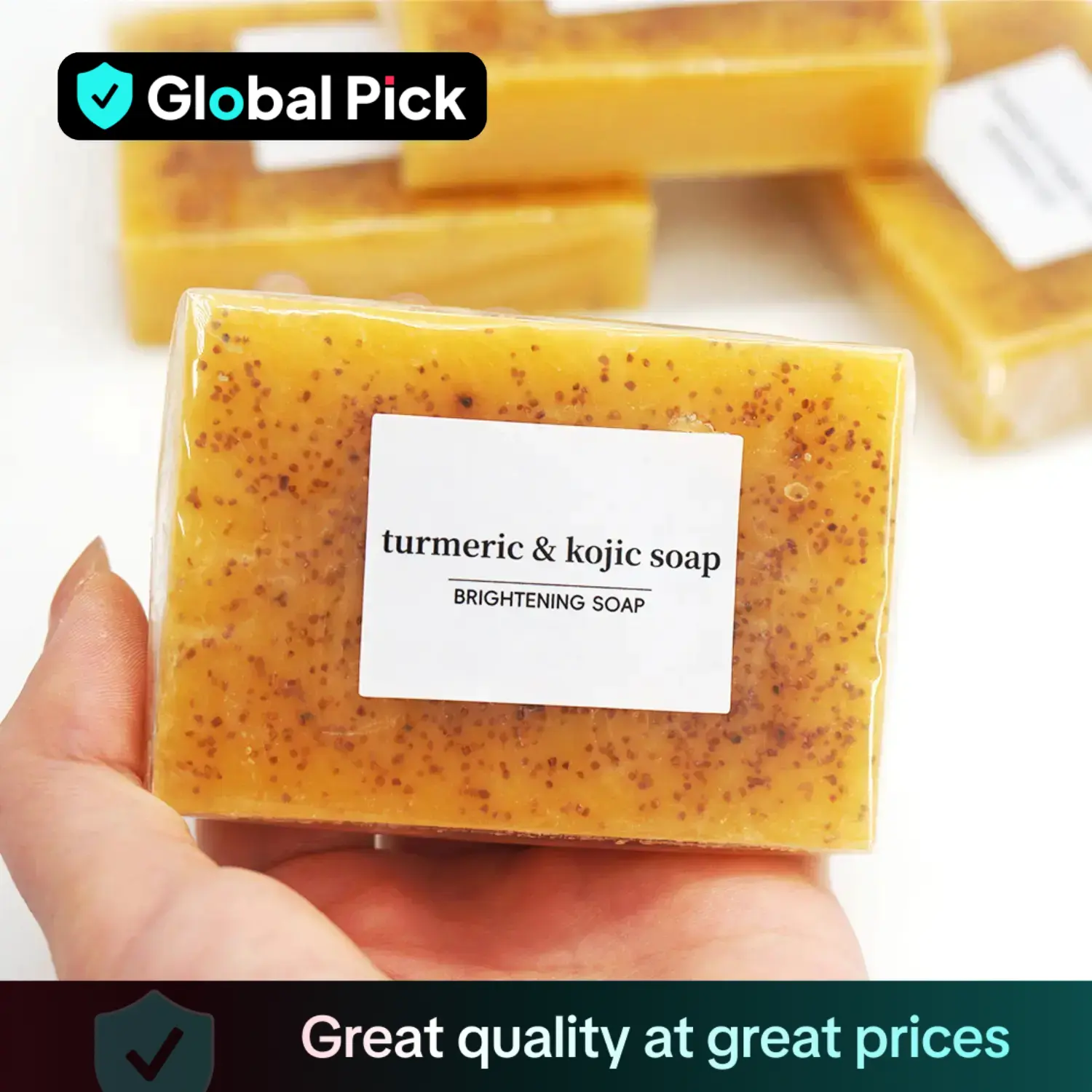 Turmeric and Kojic Acid Cleansing Soaps, Natural Extract Soaps, Women's Care Soaps, Daily Body Cleansing Products, Gifts, Turmeric Bar Soap