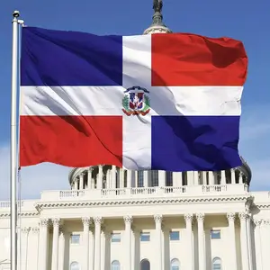 Dominican Republic Flag Double side 3x5fts DOM The Dominican Republic National Flag indoor outdoor Decoration