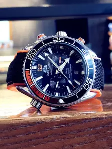 Sport Business Mechanical Watch, Steel Case, Analog Face, Waterproof Nylon Strap, Men's Fashion Watch, Fashionable Waterproof Watch, Sporty Waterproof Watch, All Seasons