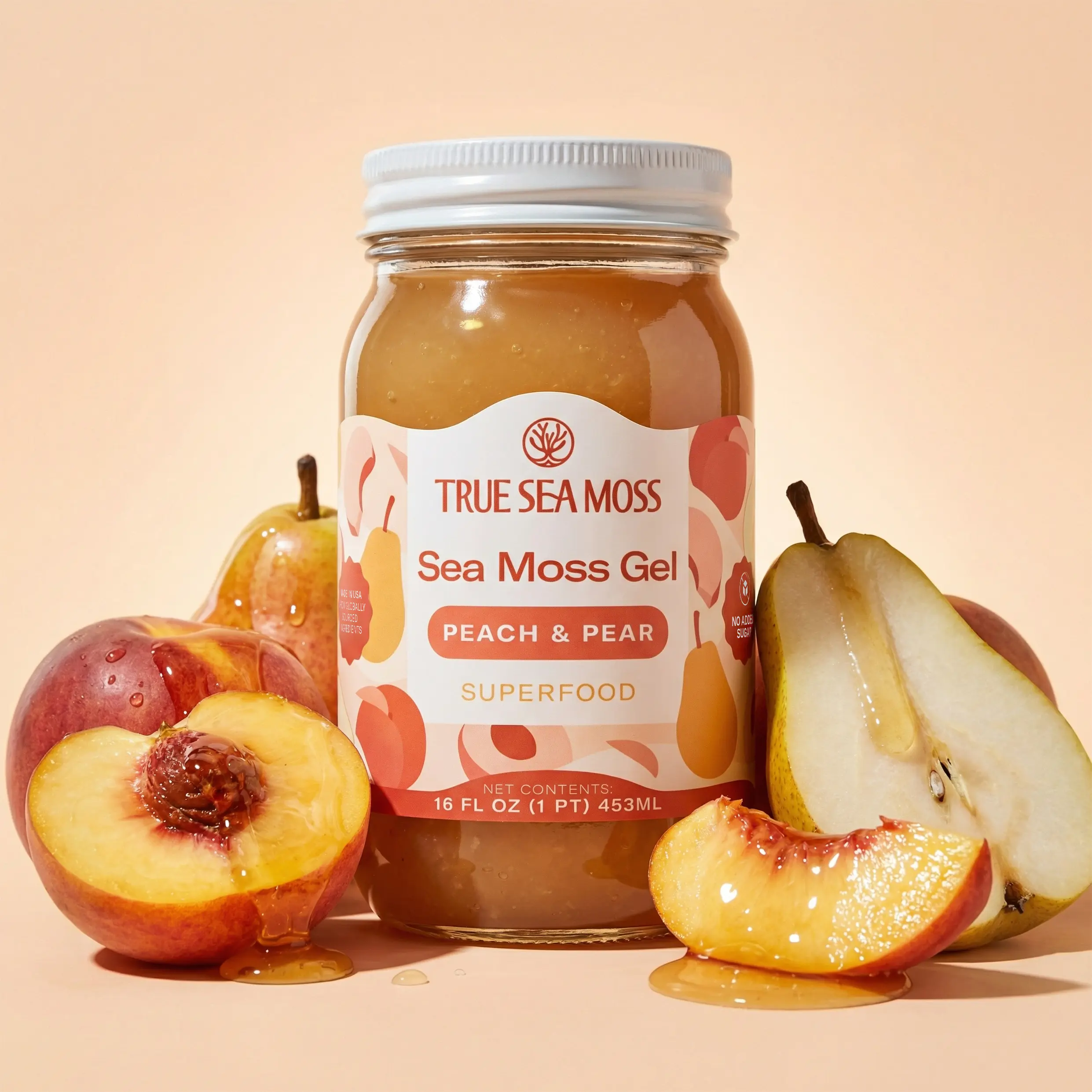 True Sea Moss Gel Peach & Pear Flavor – Rich in Essential Minerals & Vitamins – Supports Vitality True Sea Moss Gel Peach & Pear Flavor – Rich in Essential Minerals & Vitamins – Supports Vitality