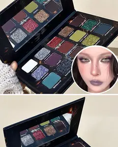 Earth Tone Eyeshadow Palette – 15 Shades, Shimmer & Fine Shimmer Finishes, Matte Earthy Vintage Concrete Shades