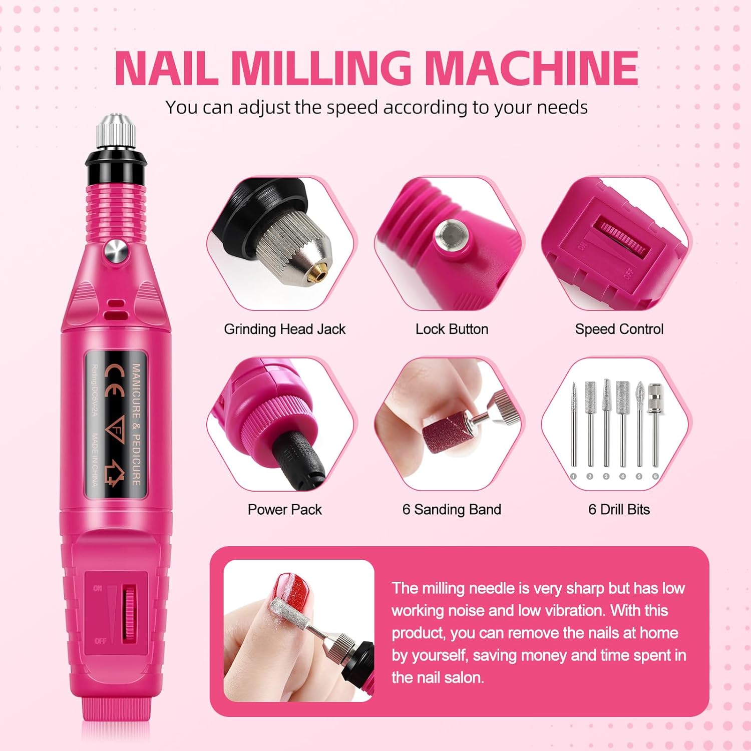 Acrylic Nail Kit for Beginners Professional Nails Kit with Drill and U V Light Glitter Powder Decorations Rhinstones DIY Gifts