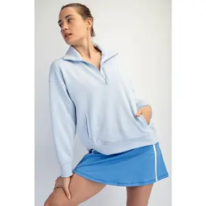 Mock Neck Quarter Zip - 5 colors!