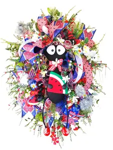 Patriotic Watermelon Ant Summer Wreath - Free Shipping