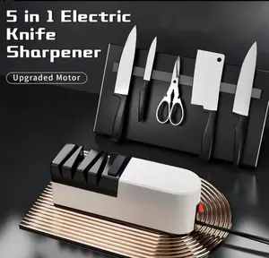 Fully Automatic Electric Knife Sharpener Portable Knife Sharpener Household Kitchen Accessories