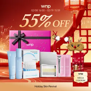 [WNP Official] WNP Holiday Skin Revival | Cleanser + Toner + HA Serum + Oil Serum + Eye Cream + Collagen Mask + Christmas Warm Set | 4D Hyaluronic Acid, Ceramides, Peptides, Centella Asiatica Extract, Collagen | Hydrating Skin | Gift of Choice