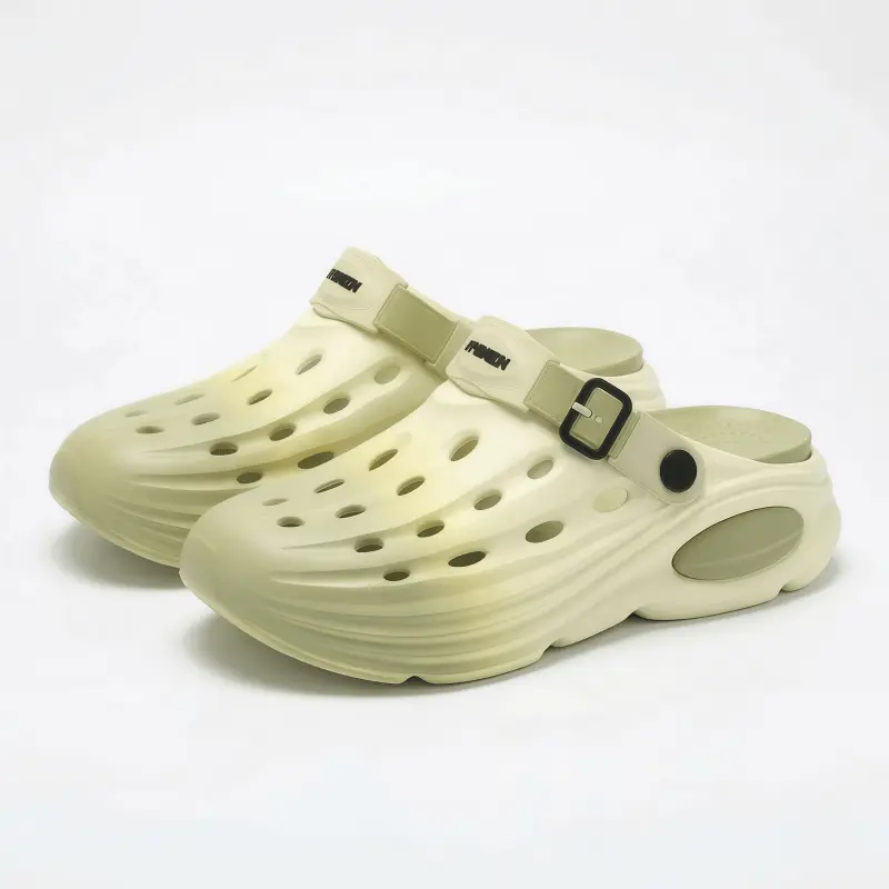 Lime Green Sport Clogs - Lightweight Gradient Slip-On Water Shoes for Men and Women