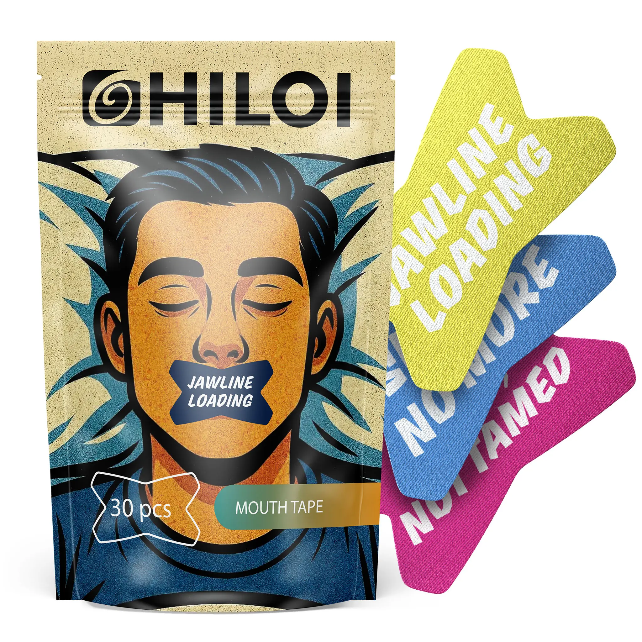 Hiloi Mouth Tape for Better Sleep, Breathing & Snoring Relief – Natural Sleep Aid, Improves Nasal Breathing, Comfortable & Secure, Hypoallergenic, Prevents Dry Mouth, Reduces Snoring, Sleep Support for Men & Women, Promotes Healthier Rest & Relaxation
