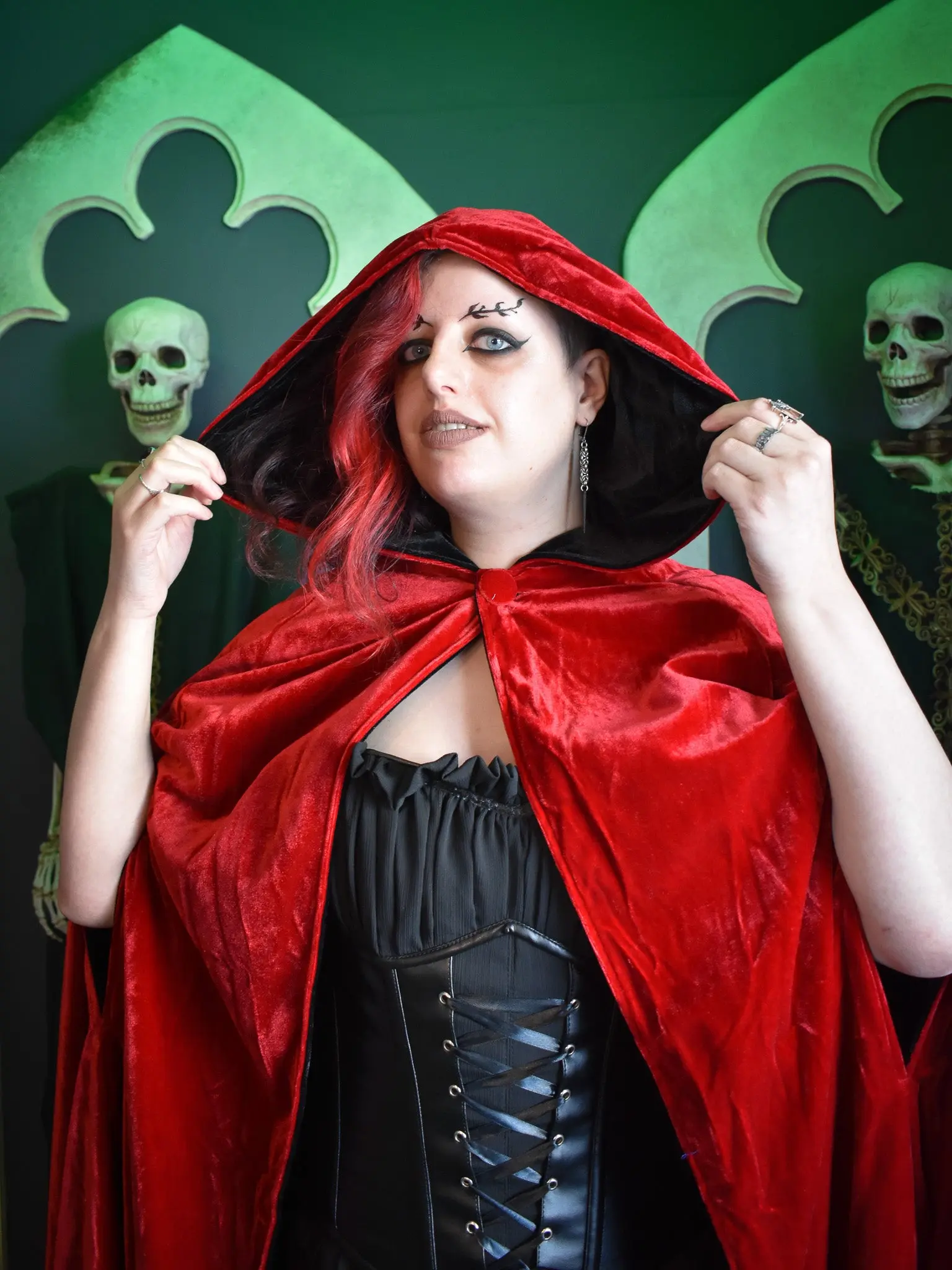 Shapeshifter Reversible Velvet Cape