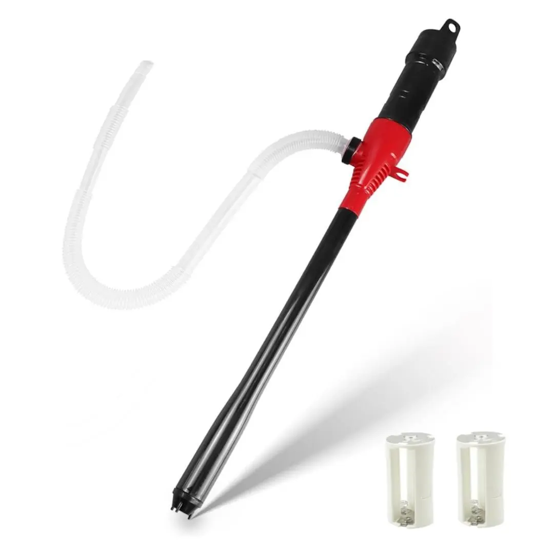 Fuel Transfer Pump Battery Operated Electric Siphon Pump, 2.4 GPM, Portable Gas Can Pump for Gas, Diesel, kerosene, Water, Battery Powered Pump, Liquid Transfer Pump, Cordless Pump, Gasoline Transfer Pump