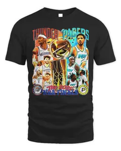 Thunder vs Pacers The 2025 NBA Finals Basketball Vintage Graphic Tees, Cool Gift Ideas For Sports Fans Menswear Streetwear Tropical Summer T-shirt