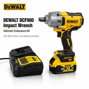 DEWALT DCF900 20V MAX XR Brushless 1/2" Impact Wrench Power Tool 900N.m Max Torque 0-2800RPM 0-3200IPM For Auto Repair Tire Service Heavy-Duty Fastening With 6.0Ah Battery And Charger Kit