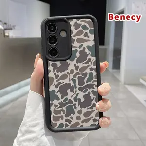Phone Case Compatible with Samsung Galaxy S26 Ultra S24 S23 Plus S25 S22+ Camouflage Elegance Pattern Drop Protection Shockproof Soft Silicone Smartphone Cover Casing