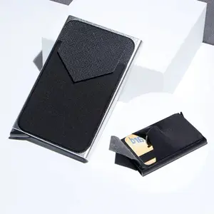 Carbon Fiber Card Holder Wallets Men RFID Black Magic Trifold Leather Slim Mini Wallet Small Money Bag Male Purses Wallet Women