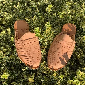 Ximena Mule Huarache Sandals - Tan