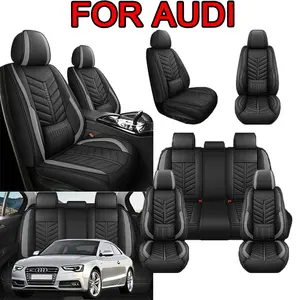 Season Business Household Use for Audi Car Seat Covers Full Set Black Leatherette Comfortable & Durable